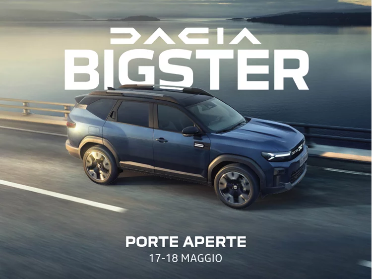 Nuovo Dacia Bigster: scoprilo il 17 e 18 Maggio 