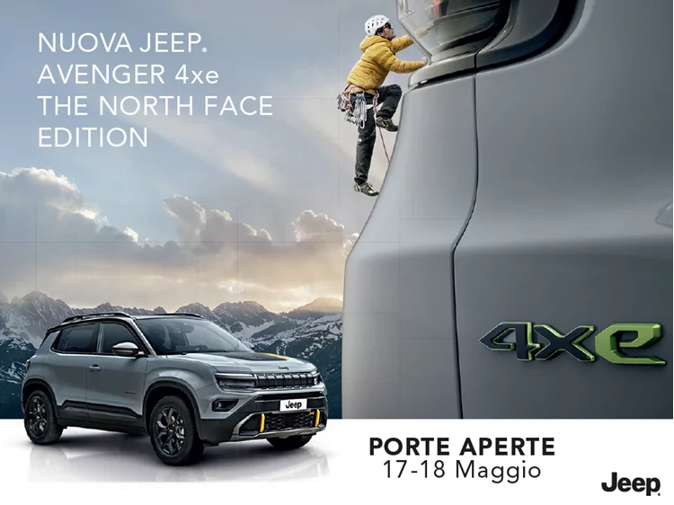 Nuova Jeep Avenger 4xe: scoprila il 17 e 18 Maggio