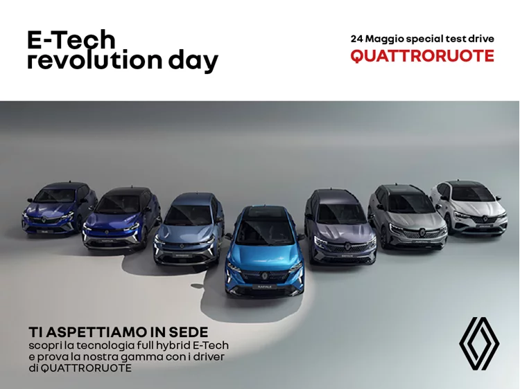 Torna la Quattroruote Test Drive Experience – Sabato 24 Maggio da Renault Renauto 2000 a Caserta