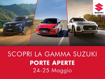 Porte Aperte Suzuki 24 e 25 maggio: scopri la gamma