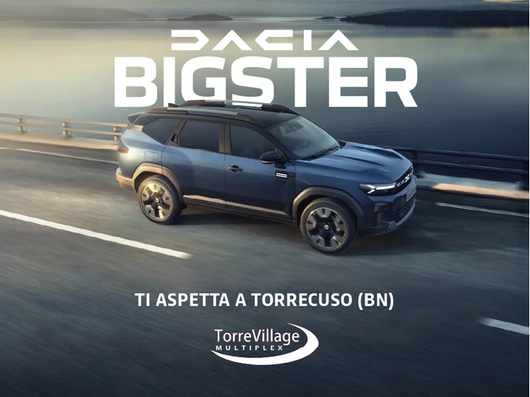Dacia Bigster in Esposizione al Cinema TorreVillage Multiplex