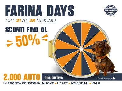 Farina Days dal 21 al 28 giugno