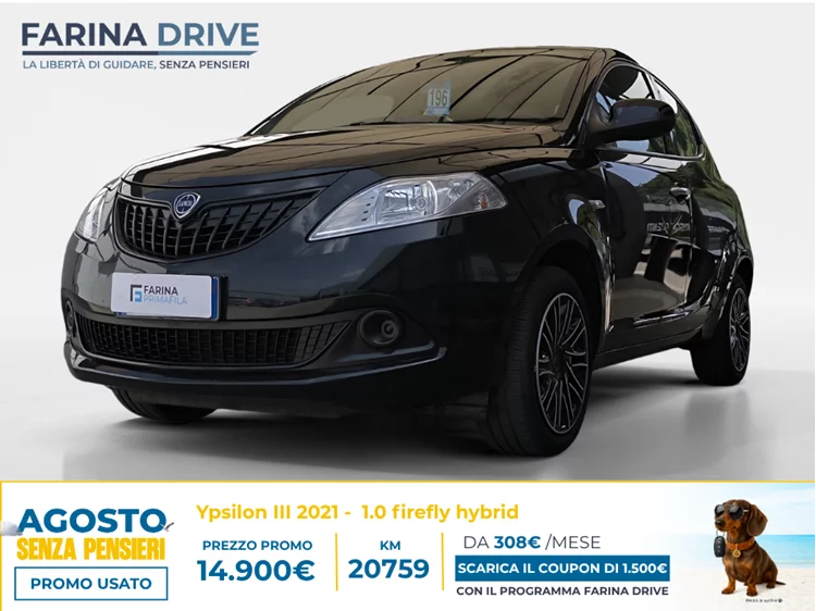 USATO - Lancia Ypsilon III 2021 1.0 firefly hybrid Gold s&s 70cv 5p.ti