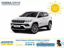 KM0 - Jeep Compass E-Hybrid My24 Altitude1.5 Turbo T4 E-Hybrid 130cv Fwd Dct7