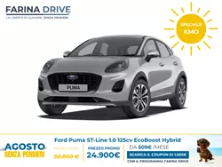 Ford Puma ST-Line 1.0 EcoBoost Hybrid  125CV Trasmissione manuale a 6 rapporti Trazione anteriore