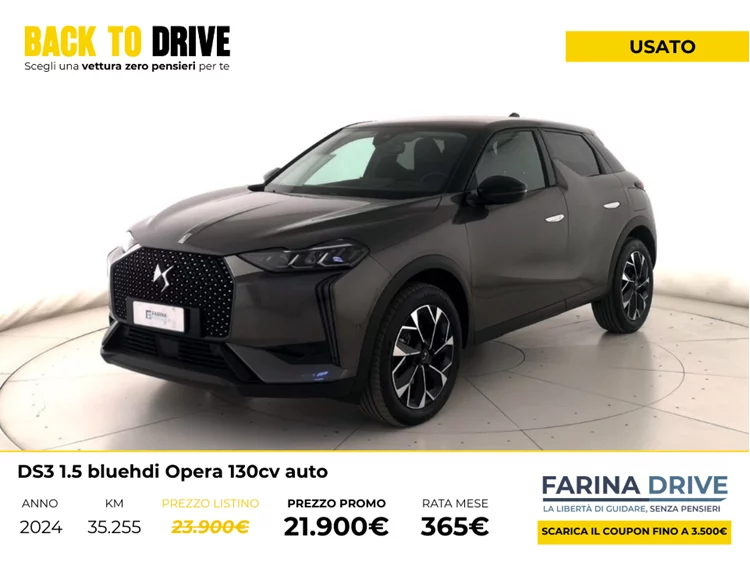 USATO - DS3 1.5 bluehdi Opera 130cv auto