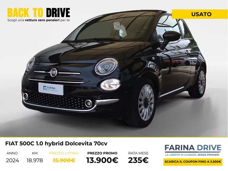 USATO - 500C 1.0 hybrid Dolcevita 70cv