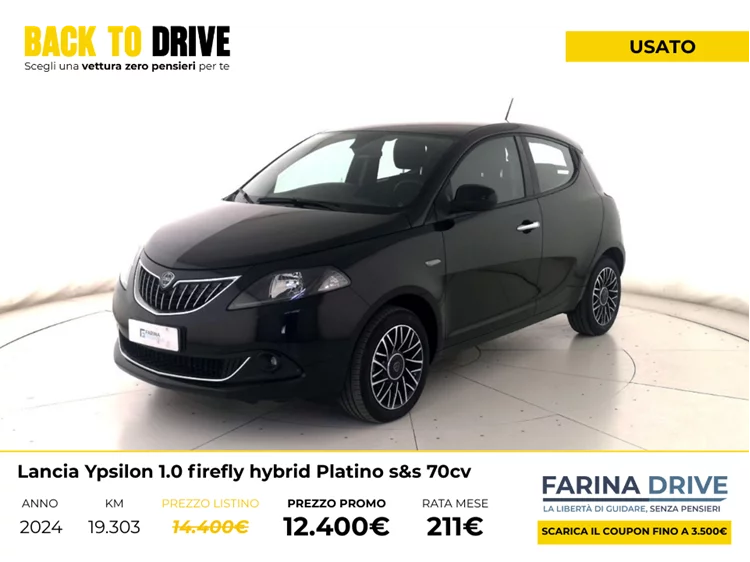 USATO - Ypsilon 1.0 firefly hybrid Platino s&s 70cv