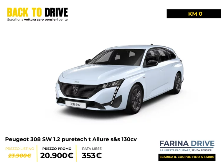 KM0 - 308 SW 1.2 puretech t Allure s&s 130cv