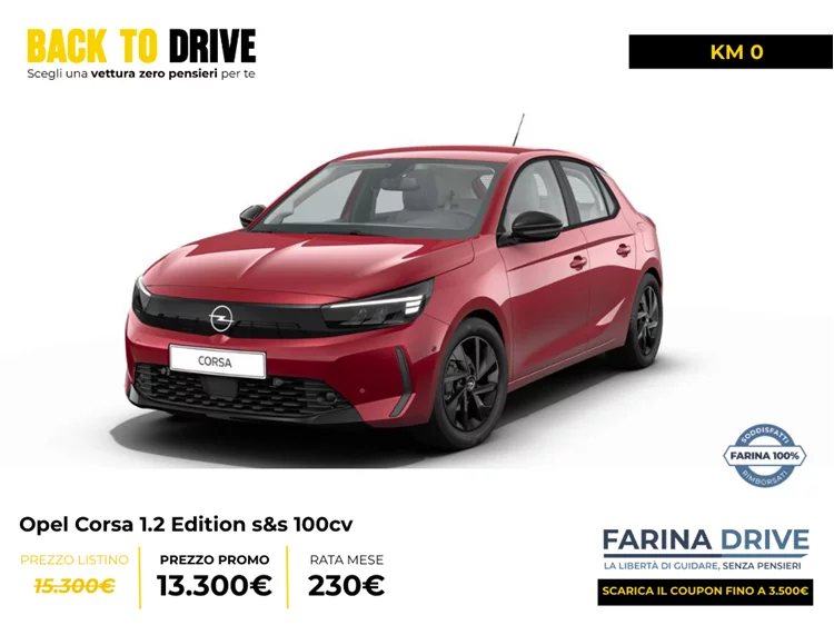 KM0 - Corsa 1.2 Edition s&s 100cv