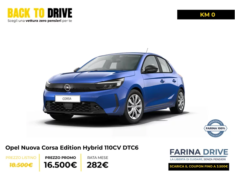KM0 - Nuova Corsa Edition Hybrid 110CV DTC6