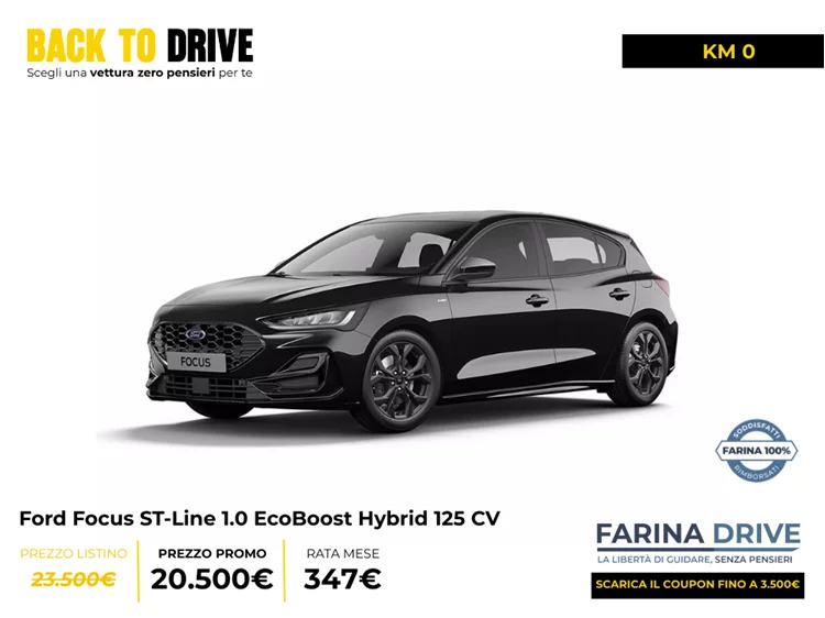KM0 - Focus ST-Line 1.0 EcoBoost Hybrid 125 CV 5 porte Man