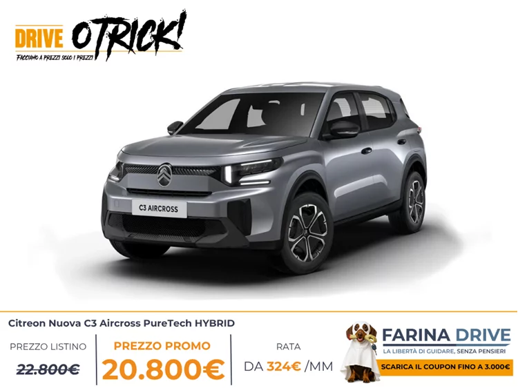 KM0 -  Nuova C3 Aircross PureTech HYBRID