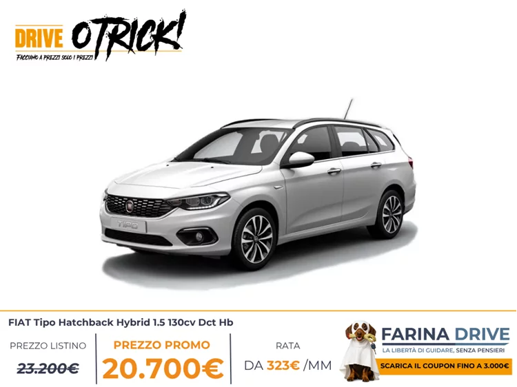 KM0 - Tipo Hatchback Hybrid 1.5 Hybrid 130cv Dct Hb