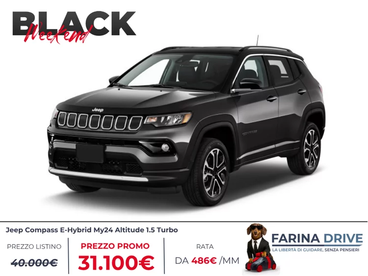 KM0 - Compass E-Hybrid My24 Altitude1.5 Turbo T4 130cv Fwd Dct7