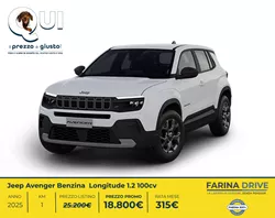 Jeep Avenger Benzina  Longitude 1.2 100cv