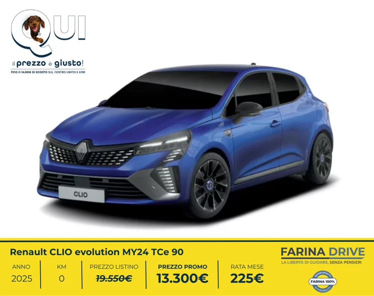 Km0 - CLIO evolution MY24 TCe 90