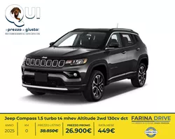 Jeep Compass 1.5 turbo t4 mhev Altitude 2wd 130cv dct