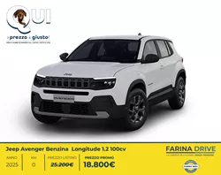 Jeep Avenger Benzina  Longitude 1.2 100cv