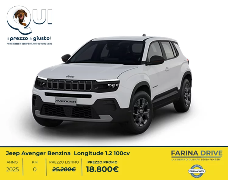 KM0 - Avenger Benzina Summit1.2 100cv