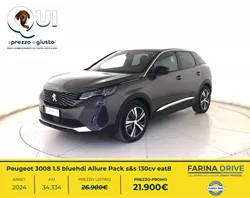 Peugeot 3008 1.5 bluehdi Allure Pack s&s 130cv eat8