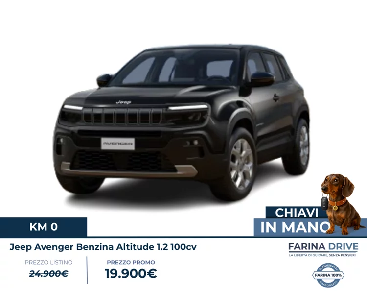 KM0 - Avenger Benzina Altitude 1.2 100cv