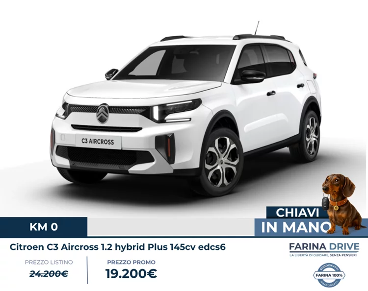 KM0 -  C3 Aircross 1.2 hybrid Plus 145cv edcs6