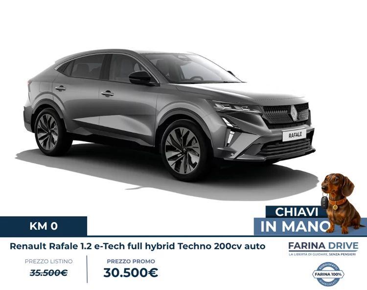 Km0 - Rafale 1.2 e-Tech full hybrid Techno 200cv auto