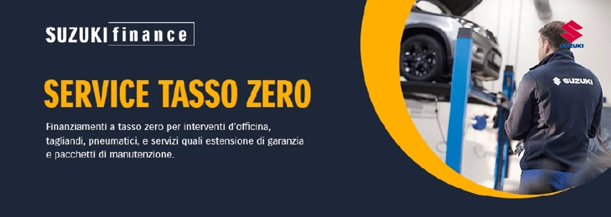 Service tasso zero Suzuki per riparazioni, tagliandi, pneumatici