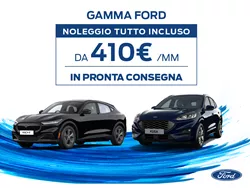 Noleggio all inclusive Ford da 410€ al mese